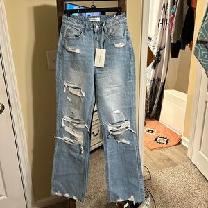 Flying monkey boyfriend style jeans